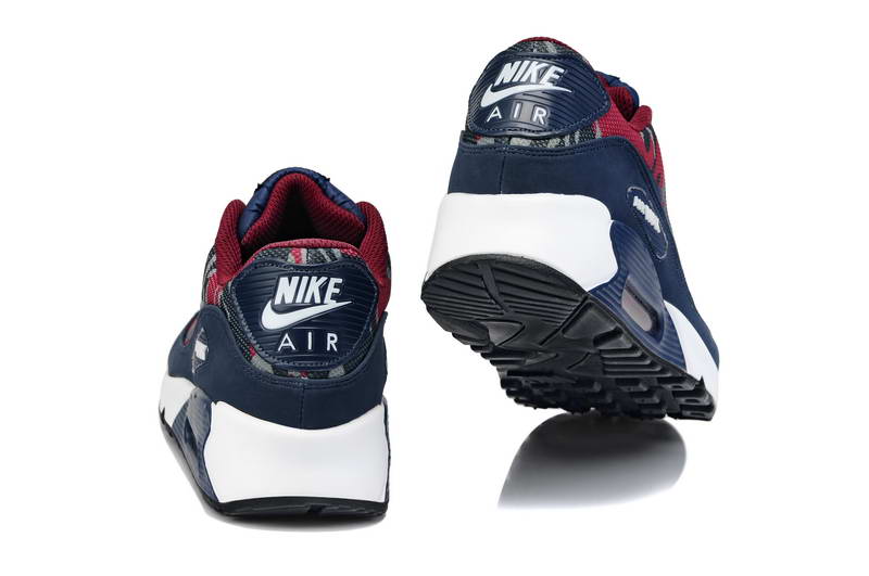 Nike Air Max 90 Chaussures Hommes pre Bande Marron Rouge (1)